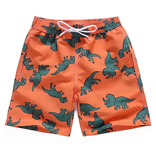 Costume Da Bagno Ragazzo Asciugatura Rapida Con Pantaloni Interni - Stampa Tartarughe E Cactus - 4