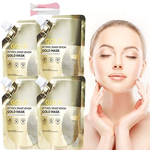 Retinol Snake Venom Gold Mask, Liquid Gold Face Mask, Gold