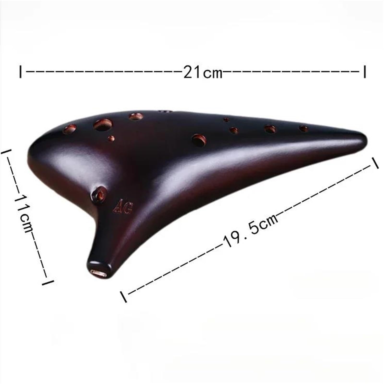 Instrumenty Okaryny Ceramic Ocarina Professional 12 Hole Alto Tune Instrument do nauki dla początkujących(2)
