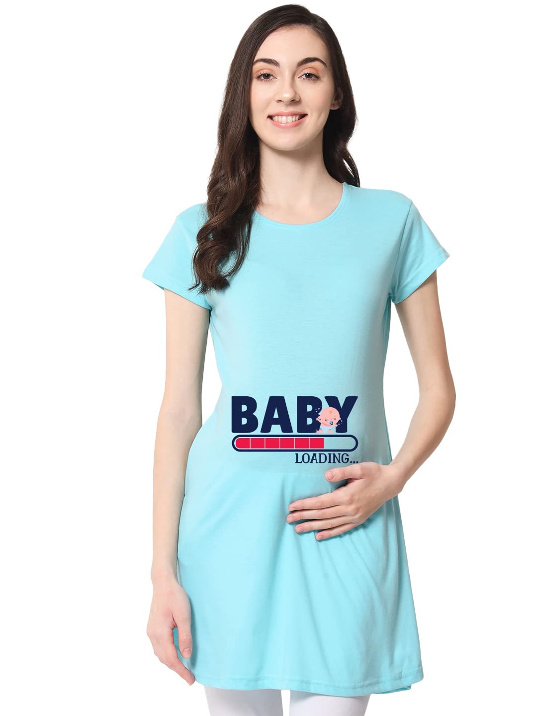 Women’s Cotton Nighty | Printed Knee Length Nighty | Maternity & Feeding Nighty | Pregnancy Nightwear |Relaxed fit Nightwear | Summer Maternity Nighty-image-41
