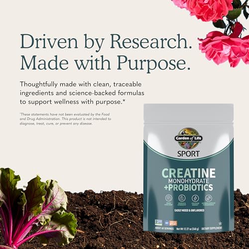 Garden of Life Sport Creatine Monohydrate + Probiotics Powder, 60 Servings - image 6