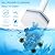 50 Pcs Disposable Toilet Brush Refills, Toilet Bowl Cleaning Wand Refills, Toilet Brush Replacement Head for Bathroom and Toilet Cleaning