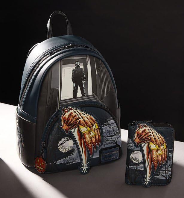 Loungefly Halloween Michael Myers Jack-O'-Lantern Glow Mini Backpack - Image 5