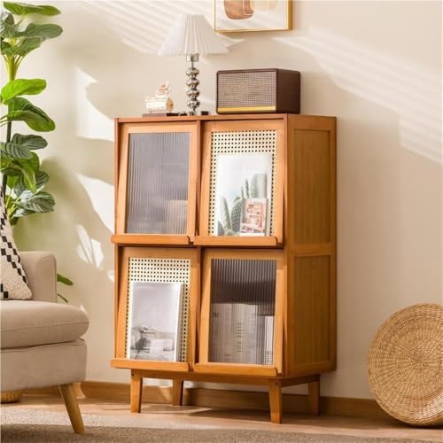 Bambus-Aufbewahrungsschrank mit Klapptüren, großer Eingangsbereich...