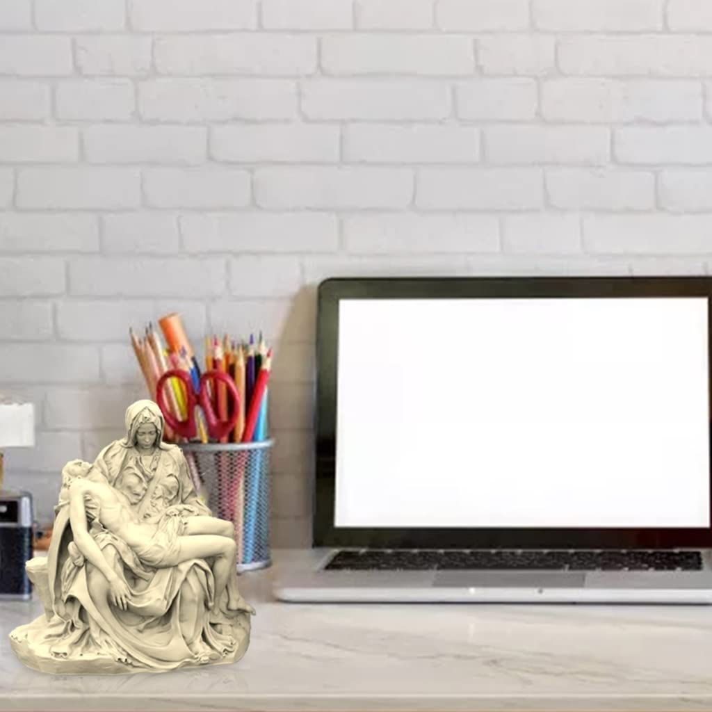 Pieta statuetka formy do robienia świec, ręcznie robiona forma do mydła 3D, stojak, ozdobne formy