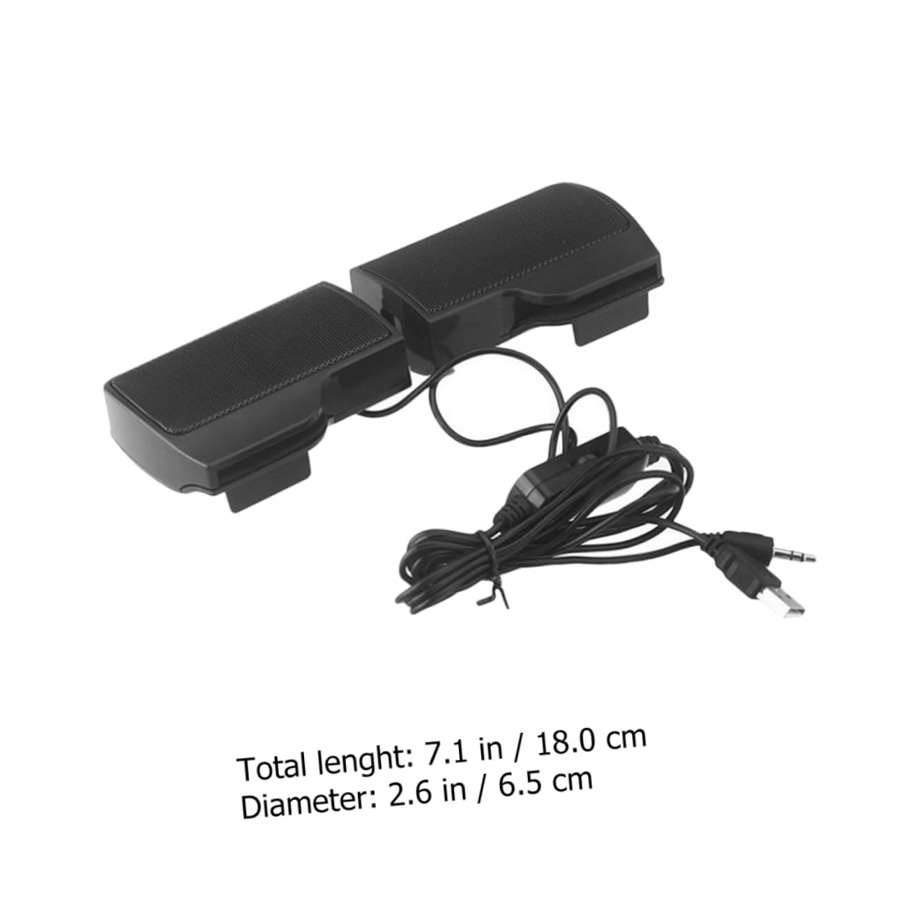 OKUMEYR USB Clip Speaker for Computer Monitor Multi Audio Box Stylish Design Compact for Home Office and Dormitory Use