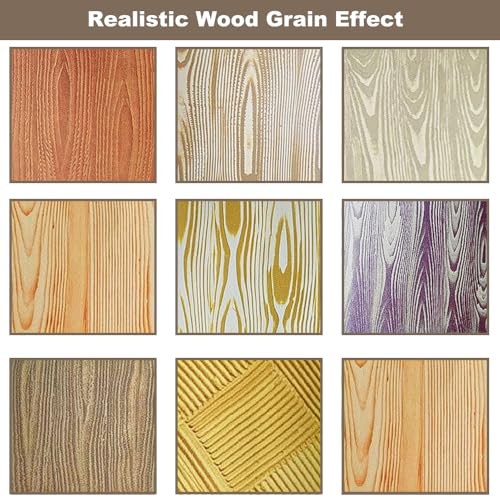 STAXAR 2 Stück Holzmaserung Werkzeug Painting Holzmaserungswalze Holzmaserungswalzen Werkzeuge Holzmaserung Gummi Tool Gummi Holzstruktur Werkzeug zum Dekorieren Gummi Malwerkzeug für Wanddekoration