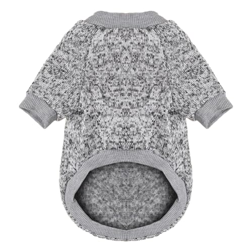 Image of Dog Sweaters for Small Dogs, Soft Fleece Puppy Clothes, Warm Winter Coat