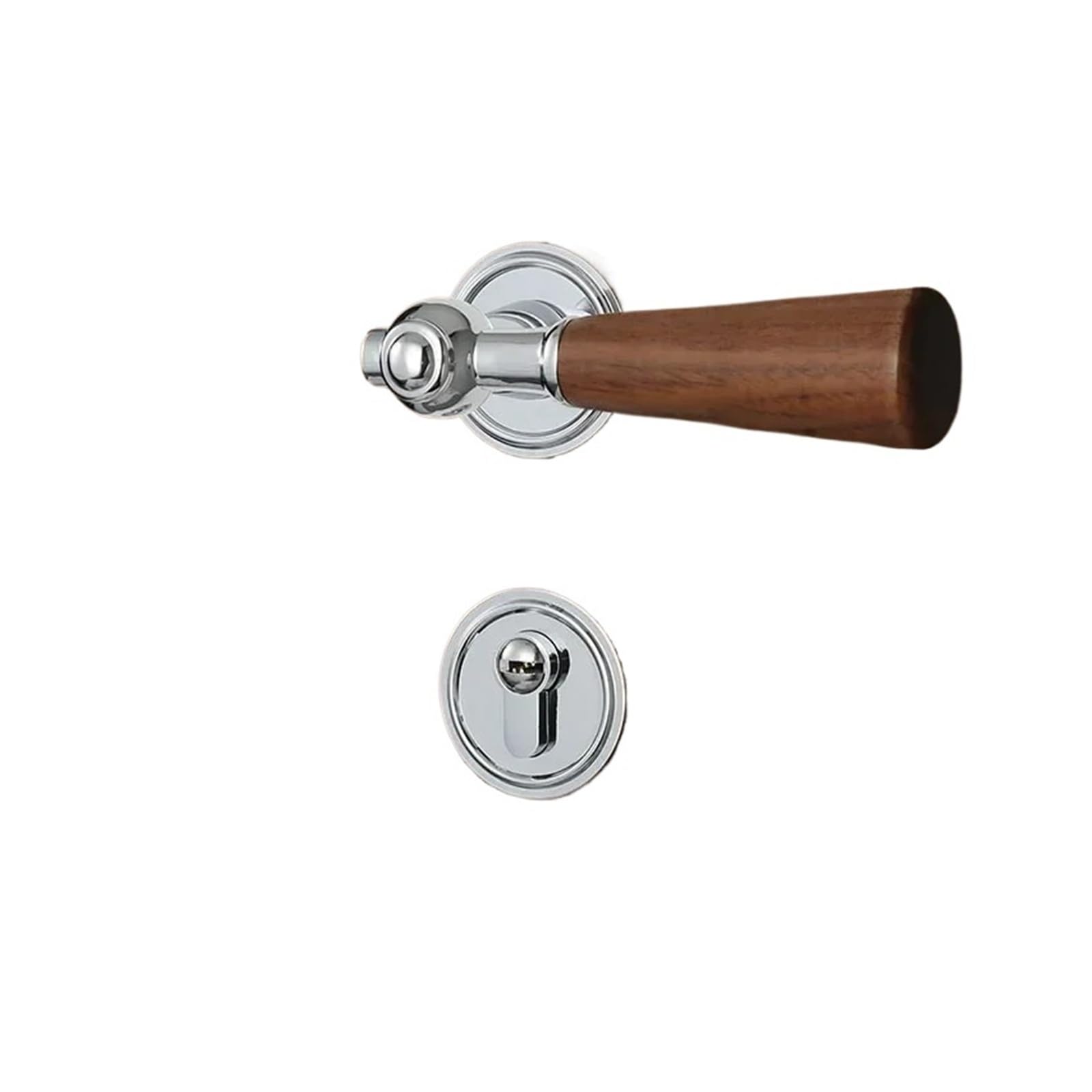BSAXITHZB Handle zinc Alloy Silent Door Lock Household Hardware Accessories Double-Sided Handle(A Silver)