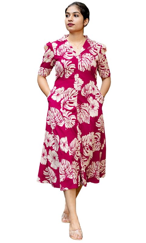 sun fashion and lifestyle Women's Reyon Stitched Print Calf Length Kurta-picture-38