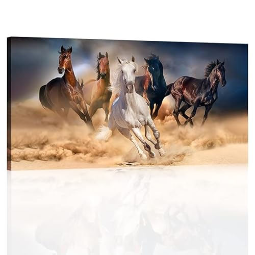 Running Horse Canvas Wall Art Prints Paintings Animal Pictures Artwork For Living Room Decor #TOP26