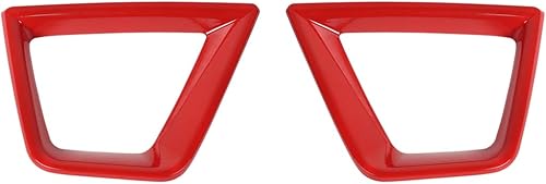 Miniatura 6 de YOCTM Accesorios para Jeep Renegade 2019 2020 2021, insertos de rejilla delantera, cubierta de malla + marco de luz antiniebla delantera + bisel de