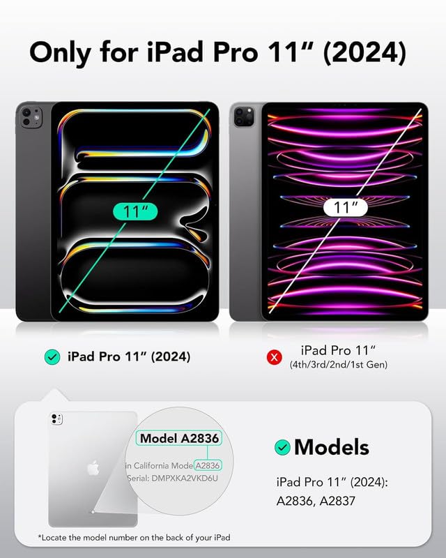 Image of 1 Pack | Screen Protector Guard for Apple iPad Pro 11 inch M4 (2024) - Ultra-Thin, HD Clear, 9H Hardness, Anti-Scratch, Bubble Free, Edge-to-Edge (Not Tempered Glass)