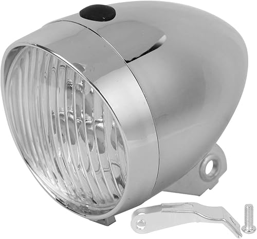 Faro de bicicleta vintage, 3 LED retro bicicleta delantera lámpara de bicicleta linterna de ciclismo linterna faro con soporte