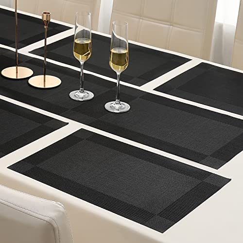 Image of HOKIPO Set of 6 Dinner Mats with Runner (AR4258)