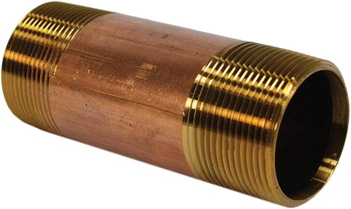 Brass Nipple 1-1/4x6