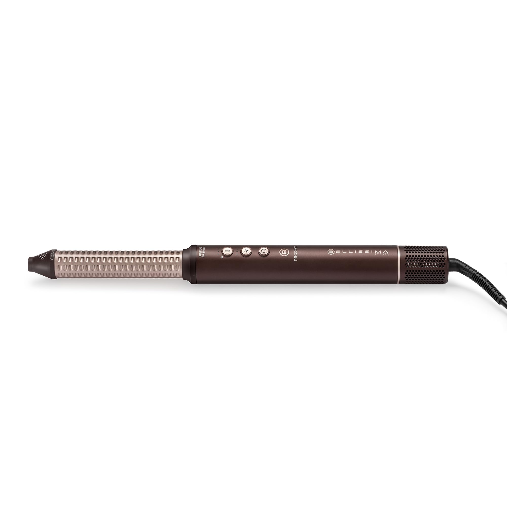 Bellissima Prodigy moldeador de aire caliente Ion-Ceramic Coanda motor digital 1200W 6 accesorios