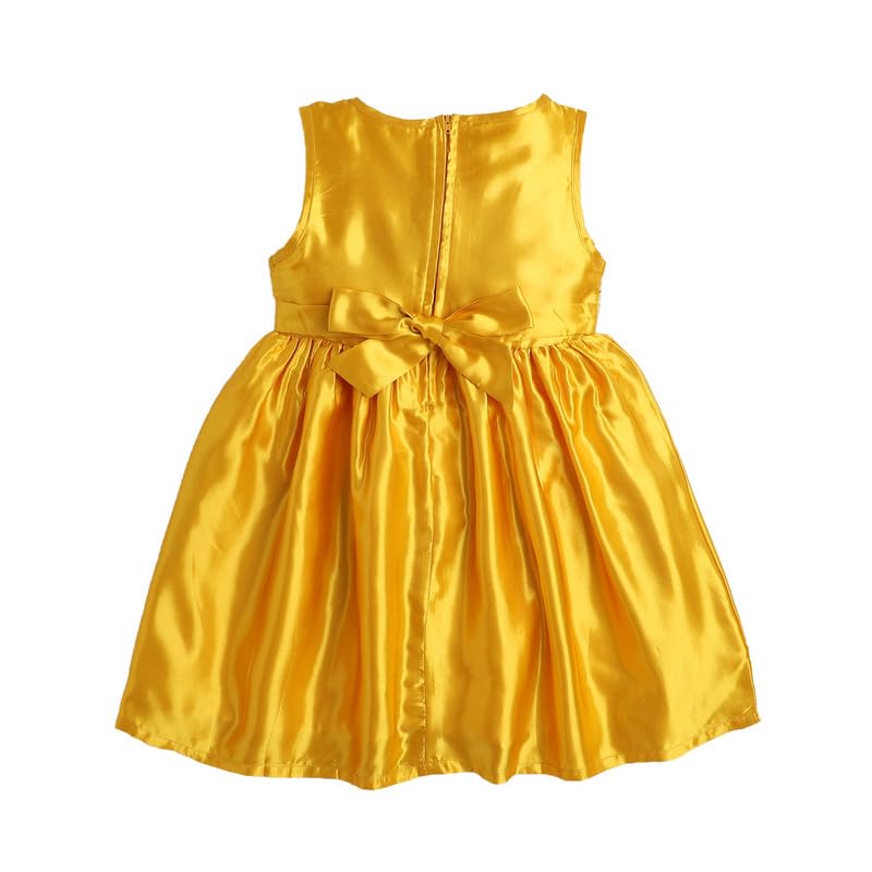 Image of Funshine Girls Spring Summer Casual Dress for Kids | Soft Breathable Comfortable Everyday Wear for Play School Outings Birthday Parties & Family Occasions | Stylish Lightweight Trendy Outfit