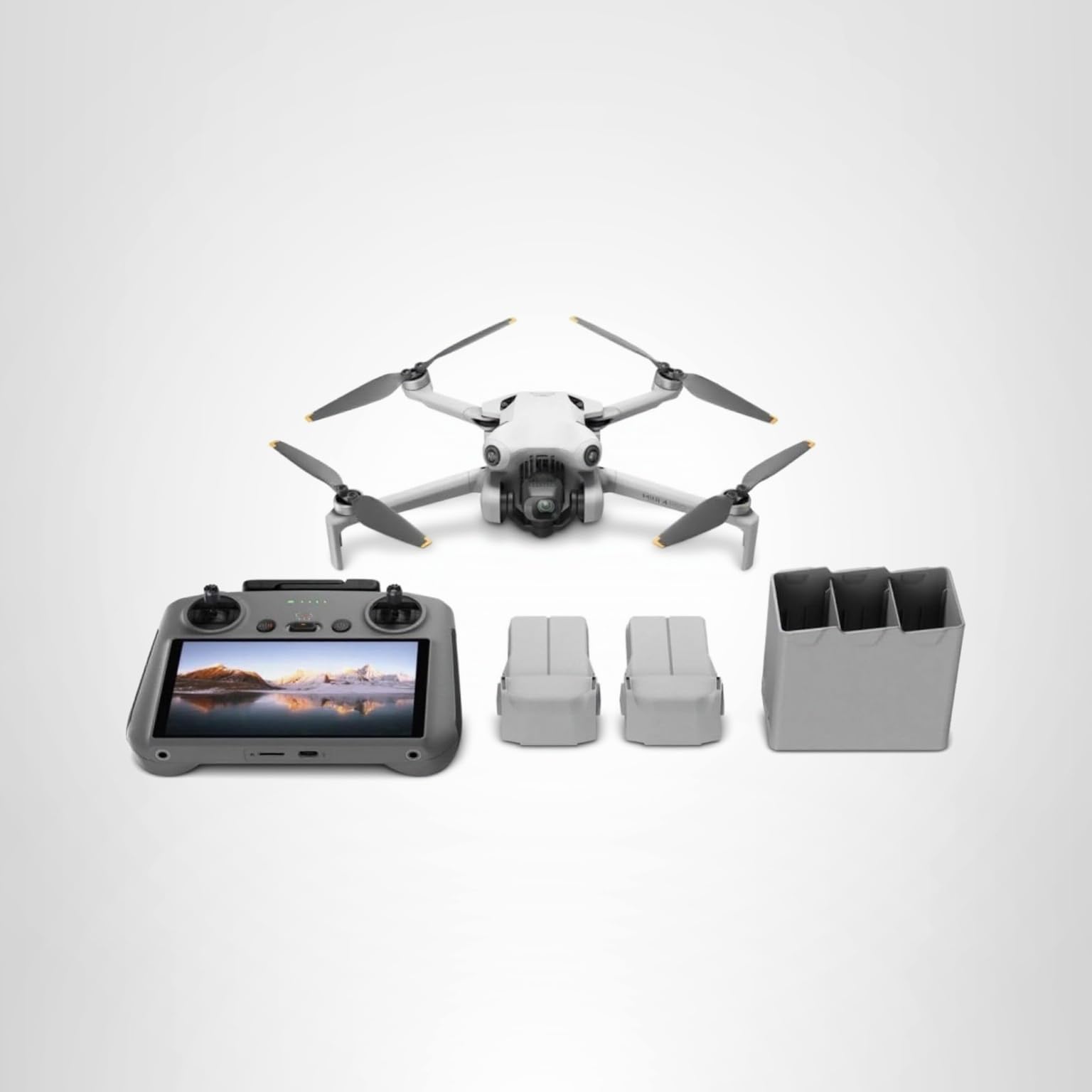 DJI Mini 4 Pro Fly More Combo with DJI RC 2, Drones with Camera for Adults 4K, Under 0.549 lbs/249 g, 3 Batteries for up to 102 Mins Flight Time, Smart Return to Home, Drone for Beginners