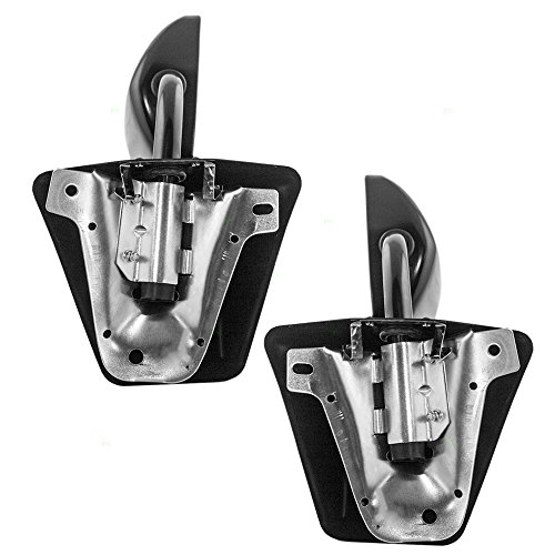 image for AUTOANDART Aftermarket Replacement Pair Manual Side View Mirrors Black