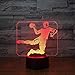 Produktbild Athlet Handball 3D Nachtlicht   LED Illusionslampe USB 7 Arten von Farbwechsel Touch + Fernbedienung, verwendet für Schlafzimmer Dekoration Kinder Geschenke