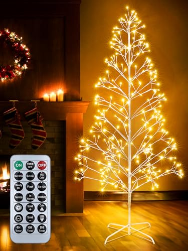 Joomer Weihnachtsbeleuchtung Außen 292 LED 2,3M Warmweiß und Bunt...