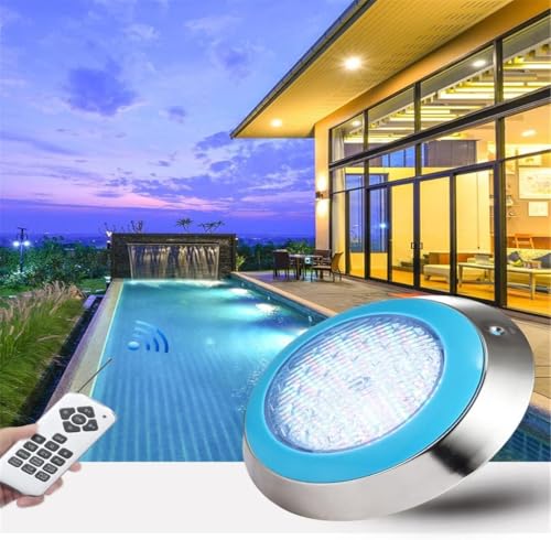 Lampe de piscine LED bleu étanche pour illuminer vos soirées d'été