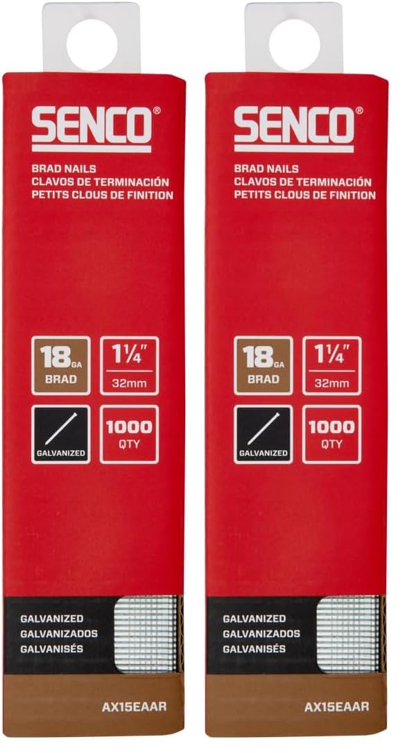 SENCO Brad Nails - 1000 Count, Galvanized -4 SENCO Brad Nails - 1000 Count, Galvanized -4