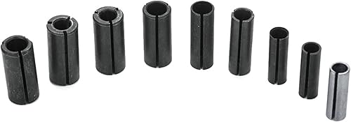 9 piezas de acero de alto carbono muere amoladora adaptador de conductor, convertidor de acero de alto carbono de 1/4 a 1/8 pulgadas para torno CNC,