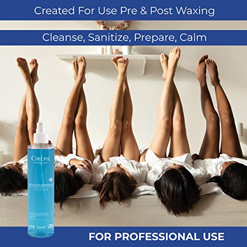 Cirepil - Pre & Post - Purifying Blue Lotion - 250Ml / 8.45 Fl Oz - Cleanses And Prepares The Skin - Pre-Waxing & Post-Waxing #TOP3