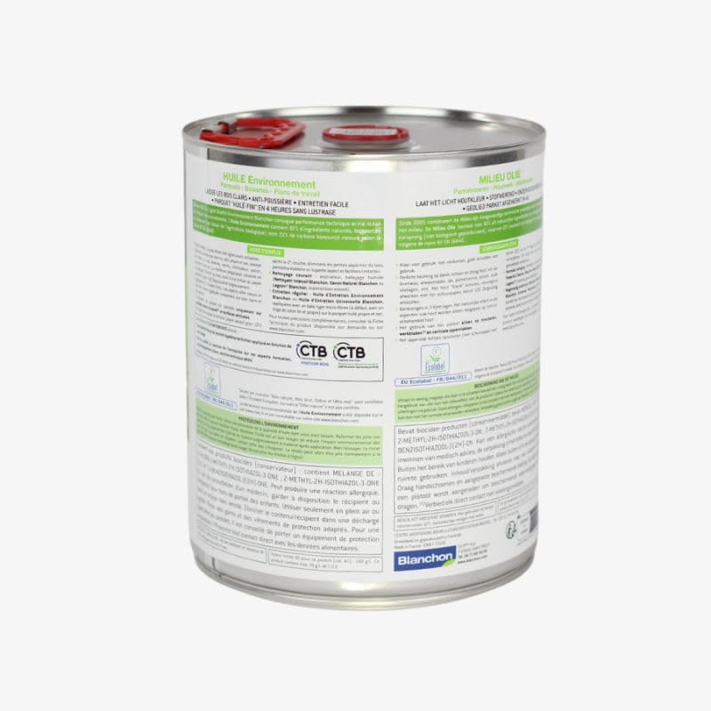 Blanchon - Huile pour parquet Environnement - Coloris.Bois Naturel - Cond. l.5 -