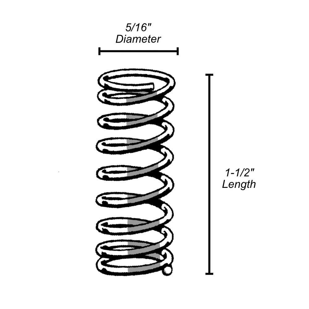 5/16 x 1-1/2 x .020 WG Compression Spring (12 pieces): Amazon.com