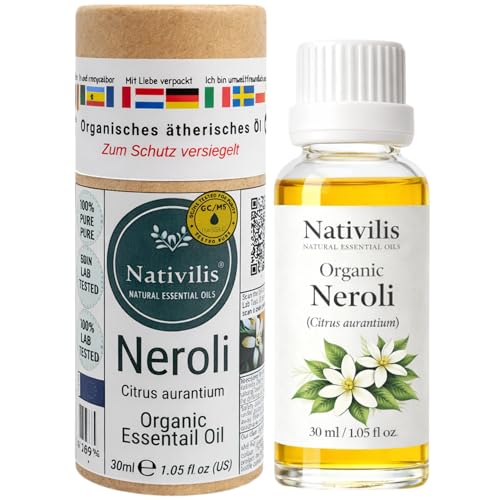 Huile Essentielle de Néroli Actif Anti-Âge Flacon Régénérant Citrus Aurantium Nativilis