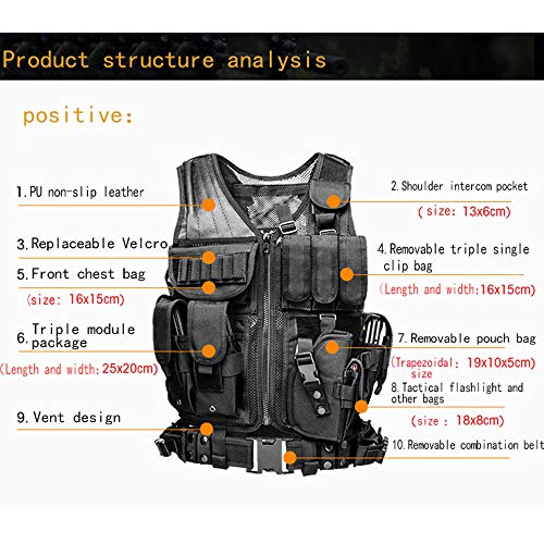 Azb Tactical Airsoft Paintball Vest #TOP2