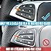 Jaronx Compatible with Mercedes Benz Steering Wheel Buttons Replacement GLS GLE W166/A W176/B W246/CLA W117/CLS W218/GLA W156/SL W231/ SLC W172, 12PCS Steering Control Buttons for Mercedes Benz(Black)