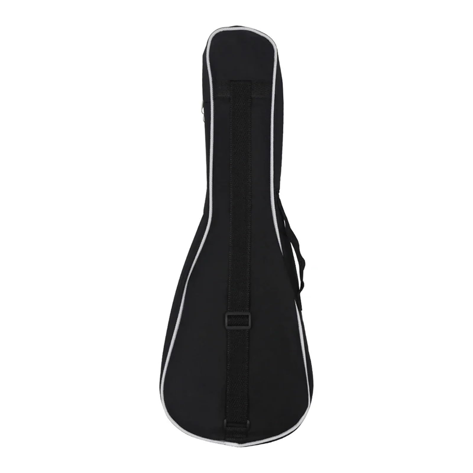 Pokrowiec na gitarę 23-calowy wyściełany pokrowiec na Ukulele z białymi wykończeniami, czarny Przenośny futerał na gitarę czterostrunową Pogrubiony schowek Plecak z tkaniny Oxford