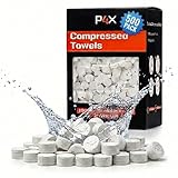 Compressed Towel Tablets - 100% Bamboo Camping Toilet Paper Tablets, Great for Hiking, Travel and Backpacking - Disposable Washcloths, Body Wipes, Paper Towel Coin Tissue - 500 Pack