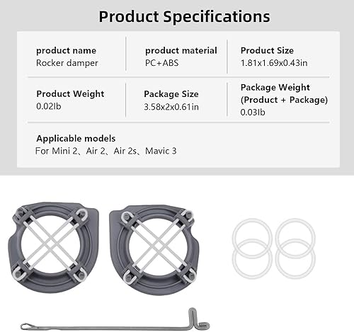 Miniatura 5 de Para DJI Mavic 3Air 22S Control remoto Rocker Damper Joystick para Mini 3 Pro2 Soporte fijo Piezas de actualización para DJI Mavic 3Air 22S
