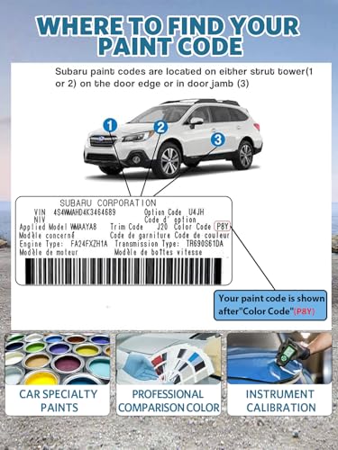 Image of 61K Dark Gray Metallic Touch Up Paint for Subaru, Color Exact Match Car Paint Scratch Repair Remover Pen Kit Quick & Easy Fix Vehicle Chips and Automotive Nicks Scuff