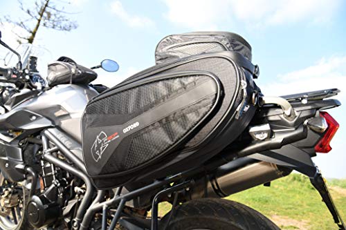 Alforjas Oxford para Motocicleta, Serie R, 50 L, Montaje Universal, Impermeables, Negro miniatura 6