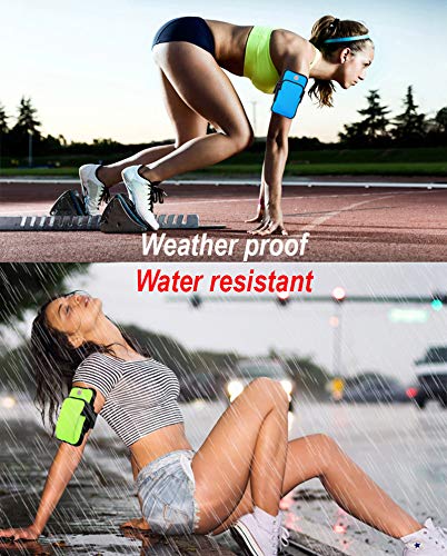 Anj Outdoors Premium Elastic Water Resistant Running Armband For Iphone X, 8 Plus, 7, Galaxy Phones | Large Capacity Upper Arm Band To Hold Money, Cards And Keys | Ideal Running Phone Holder (Pink) #TOP4