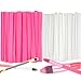 Bysiter Makeup Brush Protector Cosmetic Makeup Brush Pen Guard Expandable Mesh Sleeve Covers Set Storage Small Medium Large Sizes Brushes for Travel (pink)