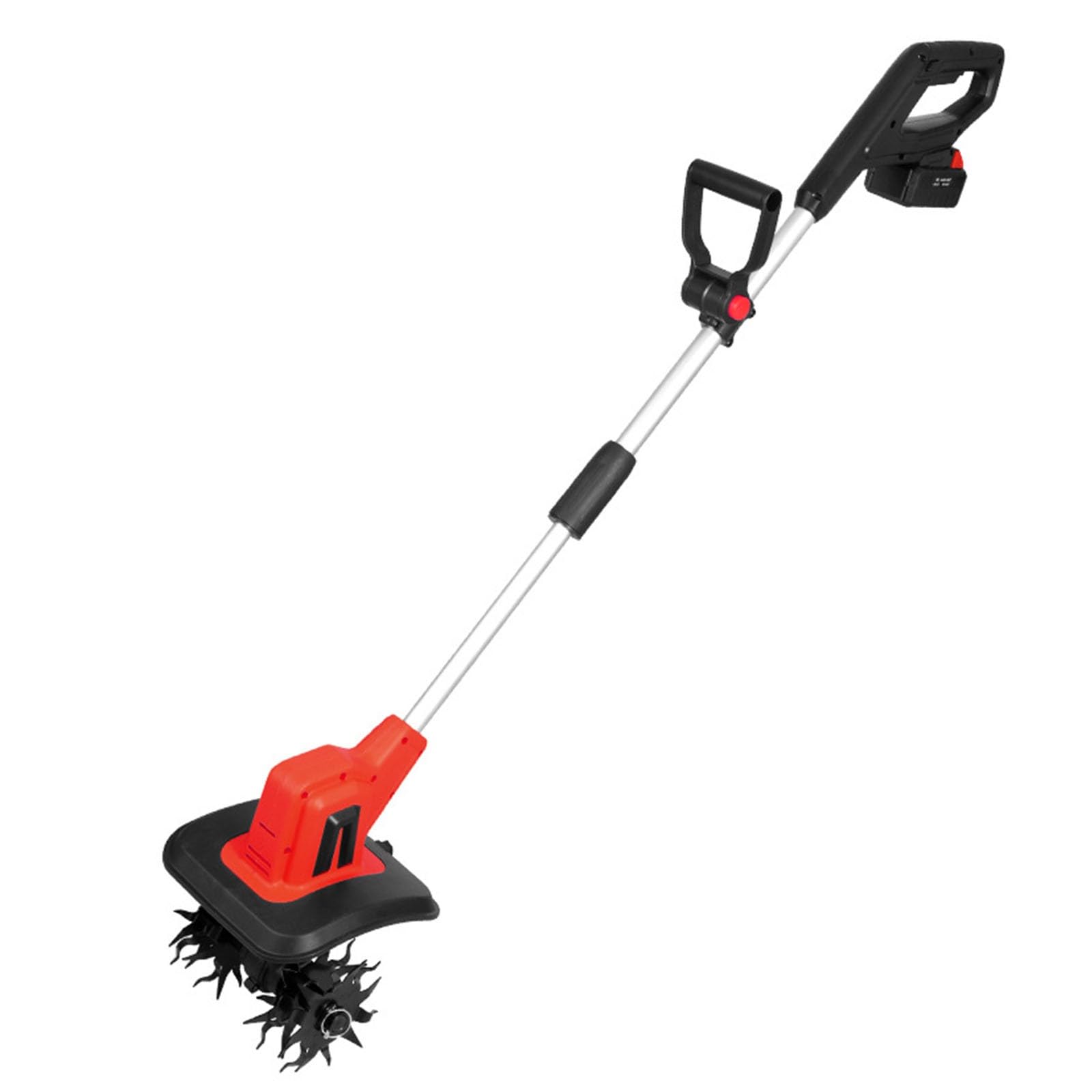Motocoltivatore da terra da giardino senza fili da 20 V, il pratico coltivatore elettrico compatto con larghezza di lavorazione di 23 cm e profondità di lavorazione 16 cm