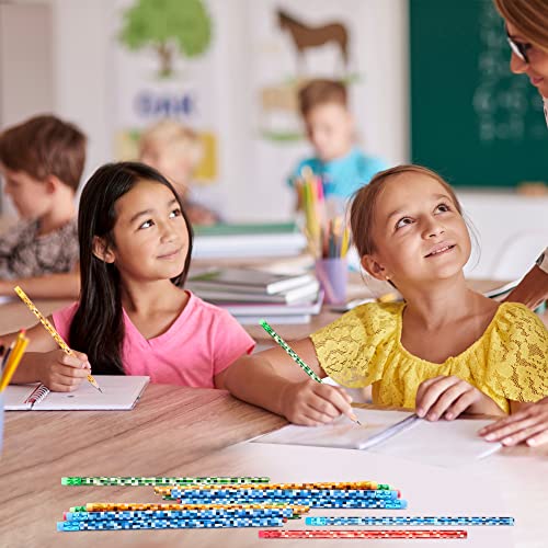 Kolewo4Ever 200 Pieces Pixel Miner Pencils Assortment Cylinder Wood Pencils 4 Style Pixelated Video Game Party Fun Pencils For Classroom Or Party Supply (200) #TOP5