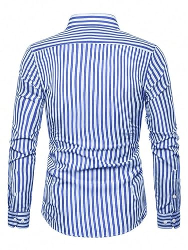 Image of TOPLOT Shirt for Men || Mens Casual Shirts || Full Sleeve || Regular Fit || Striped (5219)