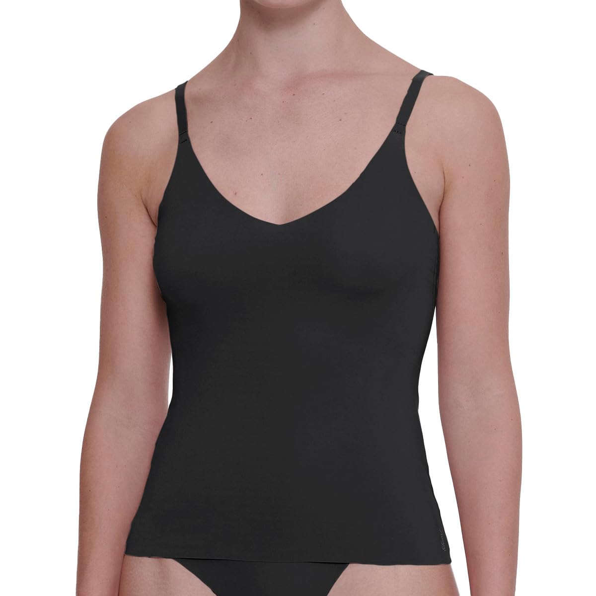Sloggi Women's ZERO Feel 2.0 Spaghetti Top, BLACK, L