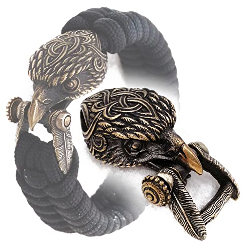 EDC Paracord Buckle Shackle Lock Clasp Bead Bald Eagle Hawk - Luxury Metal Hand-Casted Buckles Locks Shackles for Paracord Bracelet Making - by CooB EDC Paracord Buckle Shackle Lock Clasp Bead Bald Eagle Hawk - Luxury Metal Hand-Casted Buckles Locks Shackles for Paracord Bracelet Making - by CooB