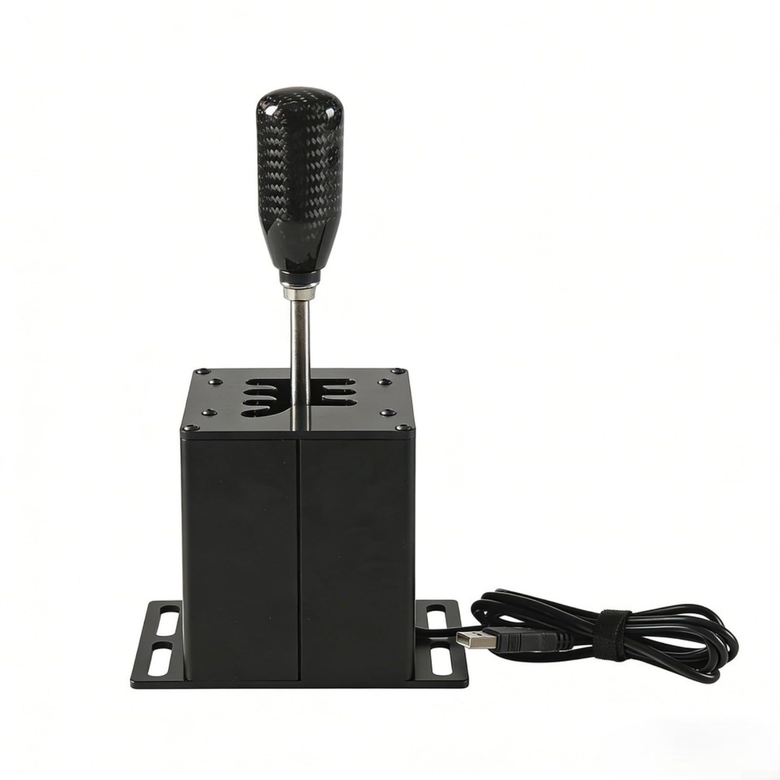 HpLive PC USB Schalthebel Emulator Aus Metall Für Logitech G29/G27/G25/G920 Und Für THRUSTMASTER T300RS/GT Lenkräder, Racing Zubehör, Gaming Handbremse, Schwarz(7-Speed)