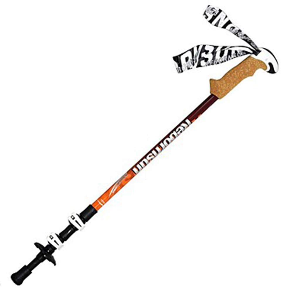 GSP Walking Poles3 Sezioni Bastoncini da Trekking 135 cm Design ergonomico Fit Fit Telescopico Tungsteno Fibra di Carbonio Fibra di Vetro Alpinismo Walking Trekking