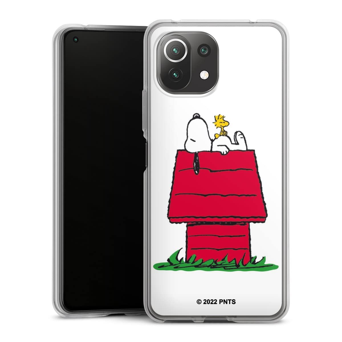 DeinDesign – Cover In Silicone Per Xiaomi Mi 11 Lite 5G NE – Custodia Trasparente Con Snoopy Astronauta – Ufficiale Licenza, Antigiallo - 3